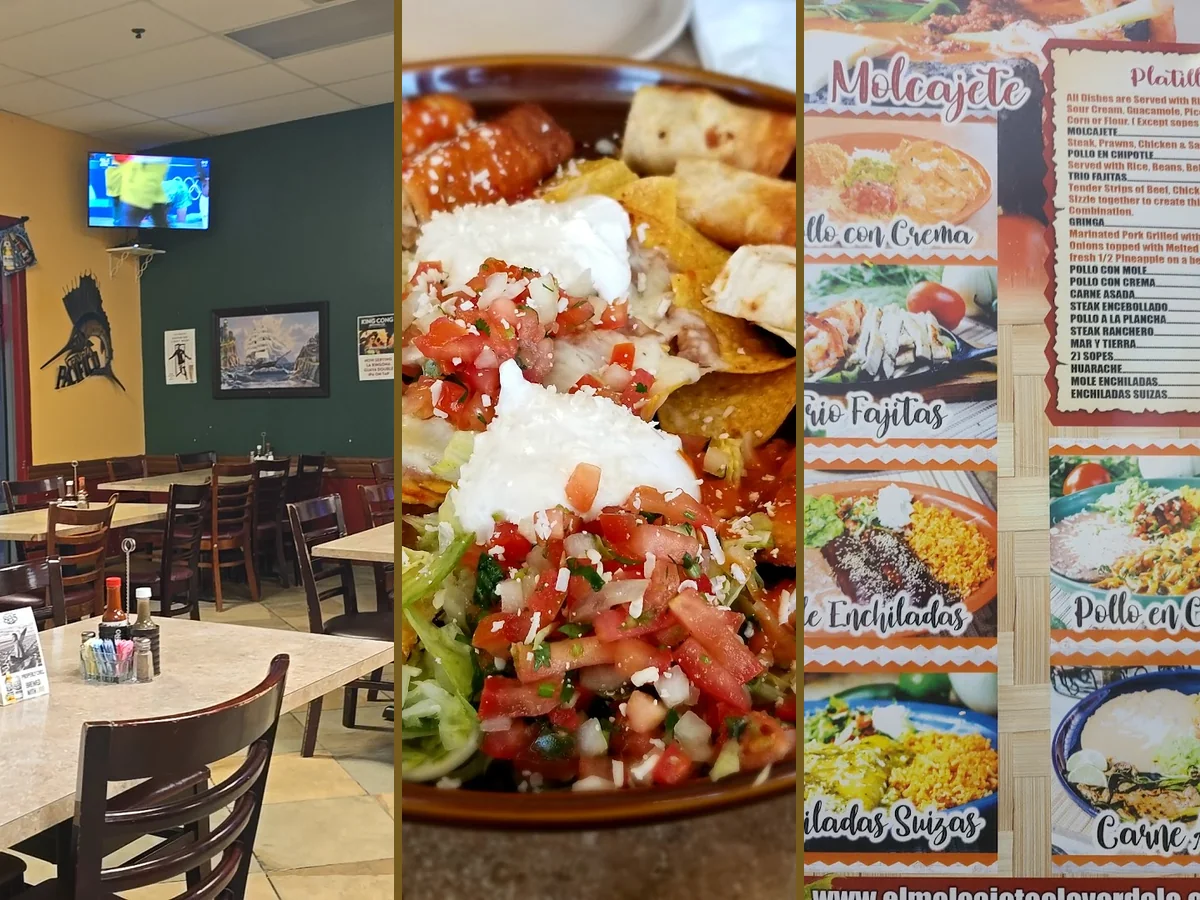 Colorful Mexican plates on a table.