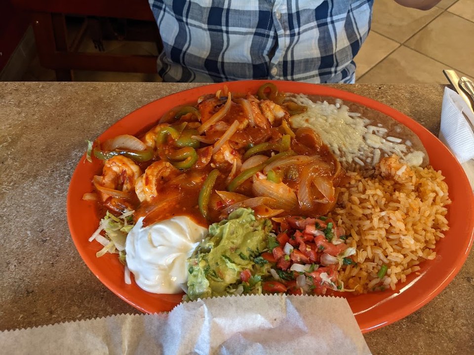 Seafood and taco menu pages.